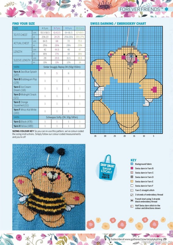 Вязаные проекты в журнале «Simply Knitting №241 2023»
