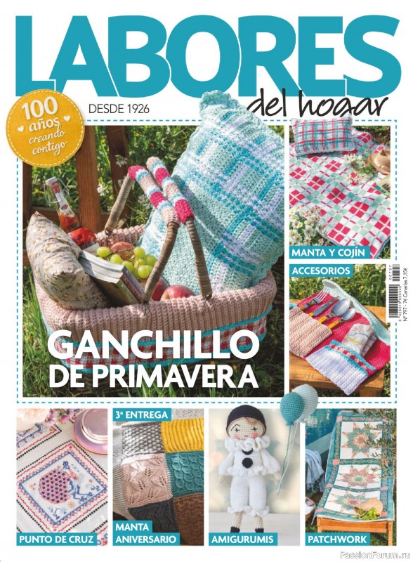 Коллекция проектов для рукодельниц в журнале &laquo;Labores del hogar №797 2026&raquo;