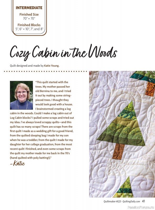 Коллекция проектов для рукодельниц в журнале «Quiltmaker - Winter 2026»