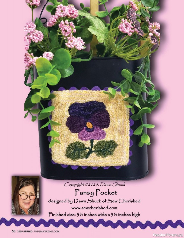 Коллекция вышивки в журнале «Punch Needle & Primitive Stitcher - Spring 2025»
