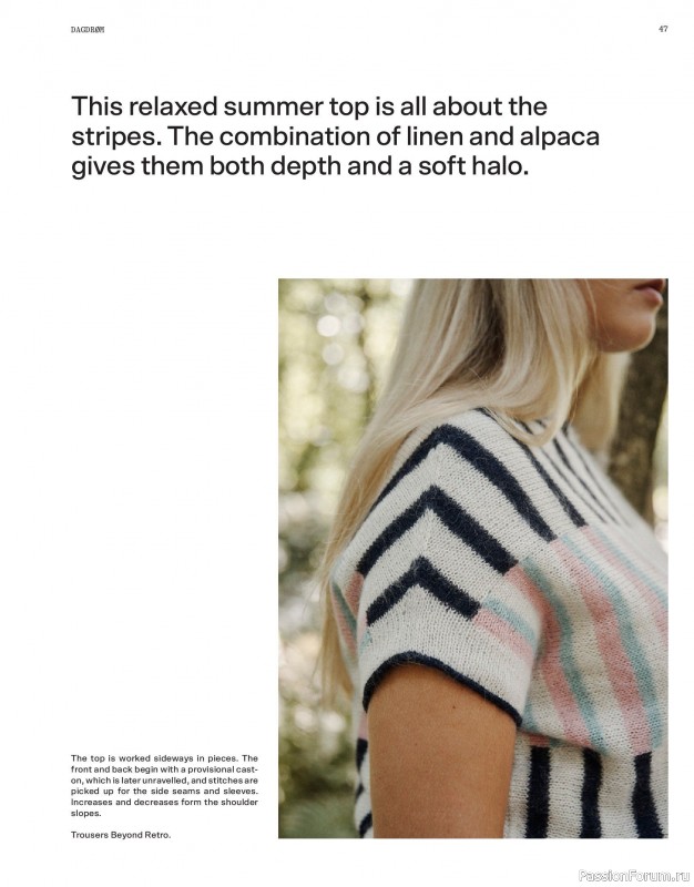 Вязаные модели в журнале «Laine Magazine №24 2025 Spring»