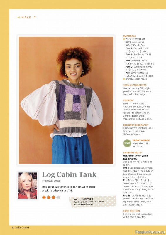 Вязаные проекты крючком в журнале «Inside Crochet №182 2025»