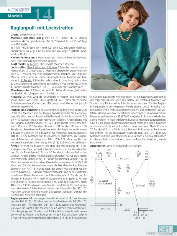 Вязаные проекты спицами в журнале «Hundert Seiten voller Ideen №3 2026»