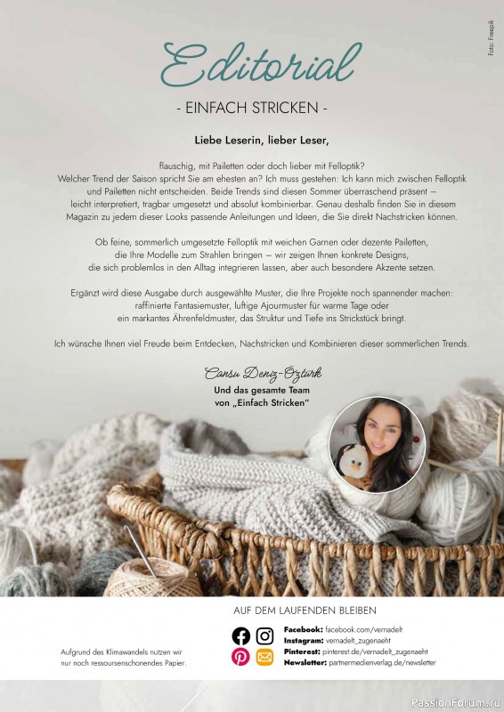 Вязаные проекты в журнале &laquo;Einfach Stricken №8 2026&raquo;