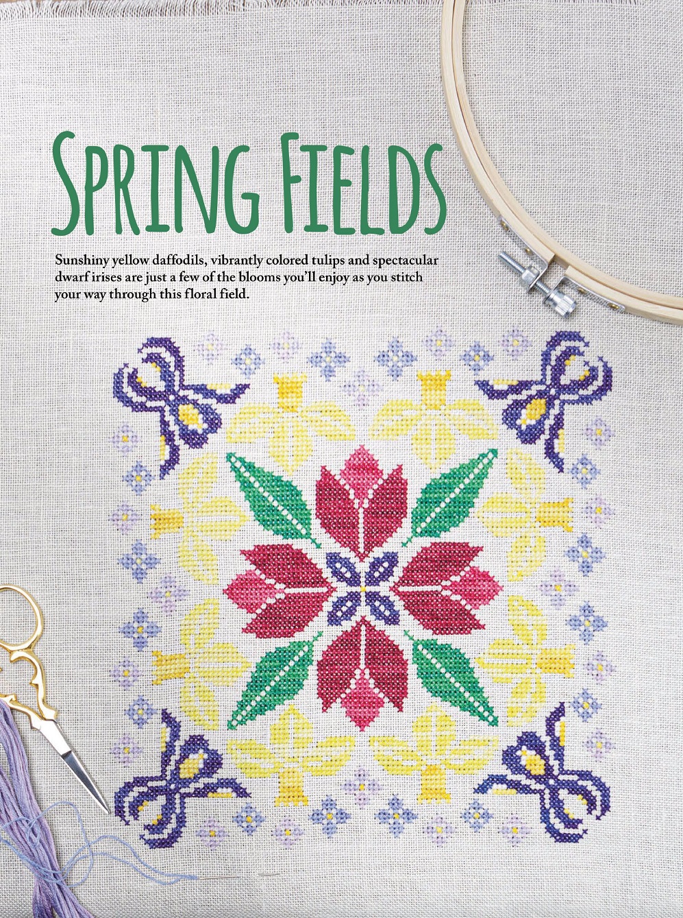 Вышивка крестом в журнале «Just CrossStitch - April 2022»