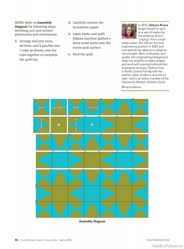 Коллекция проектов для рукодельниц в журнале &laquo;Quick+Easy Quilts - Spring 2026&raquo;