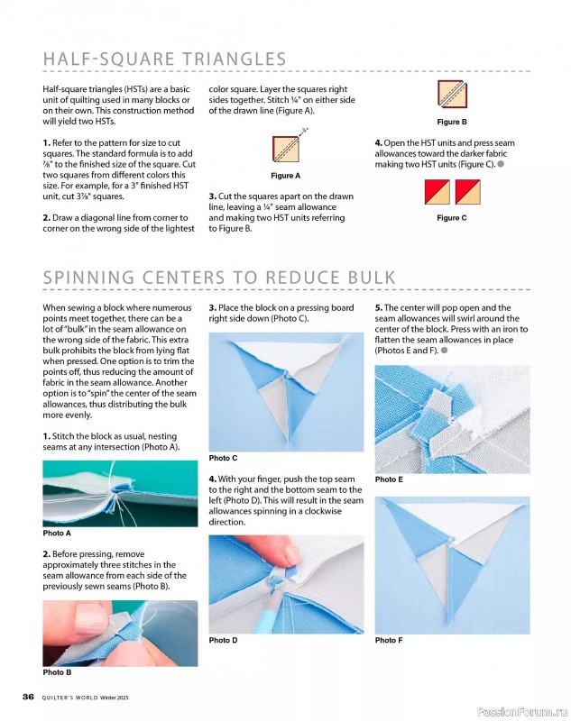 Коллекция проектов для рукодельниц в журнале «Quilter's World - Winter 2025»