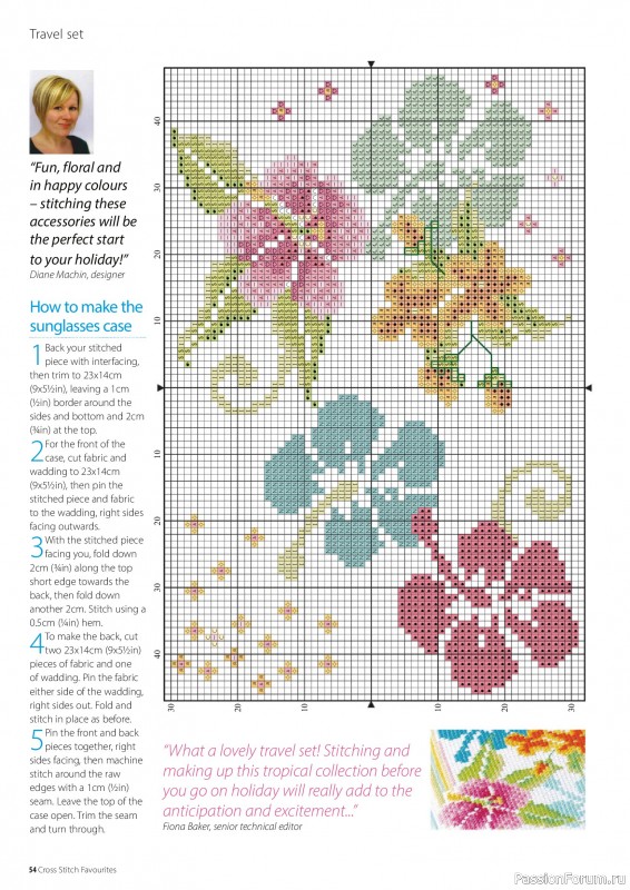 Коллекция вышивки в журнале «Cross Stitch Favourites - Flowers 2026»
