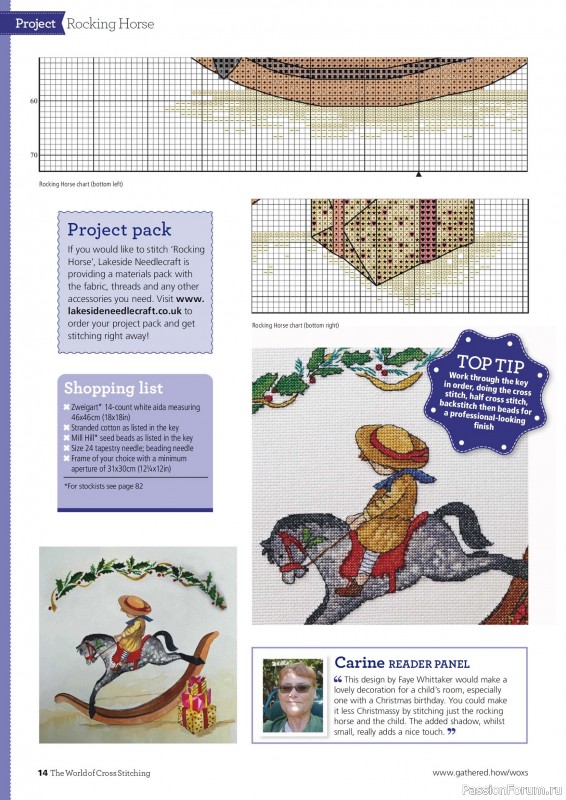 Коллекция вышивки в журнале «The World of Cross Stitching №365 2025»