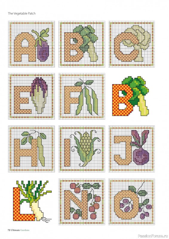 Коллекция вышивки в журнале «Ultimate Cross Stitch Gardens 2026»