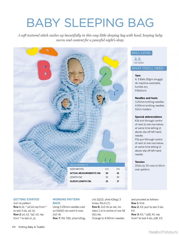 Вязаные модели для детей в журнале «Knitting Baby & Beyond - April 2024»