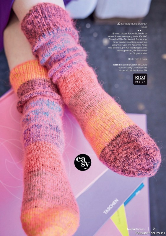 Вязаные модели в журнале «Burda Stricken №4 2025»