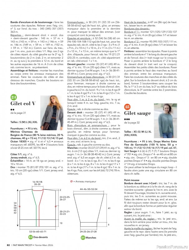 Вязаные модели в журнале &laquo;Fait Main Tricot №59 2026&raquo;