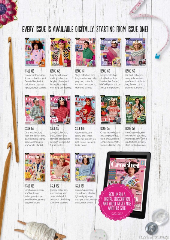 Вязаные проекты крючком в журнале «Simply Crochet №165 2025»