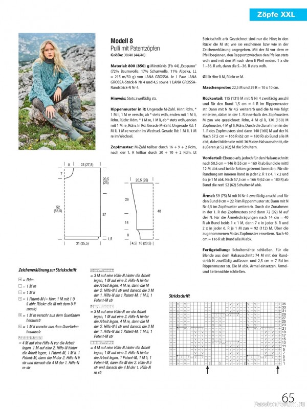 Вязаные проекты в журнале «Meine Strickmode Sonderheft №135 2023»