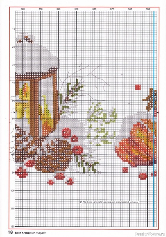 Вышивка крестом в журнале «Dein Kreuzstich Magazin №6 2021»