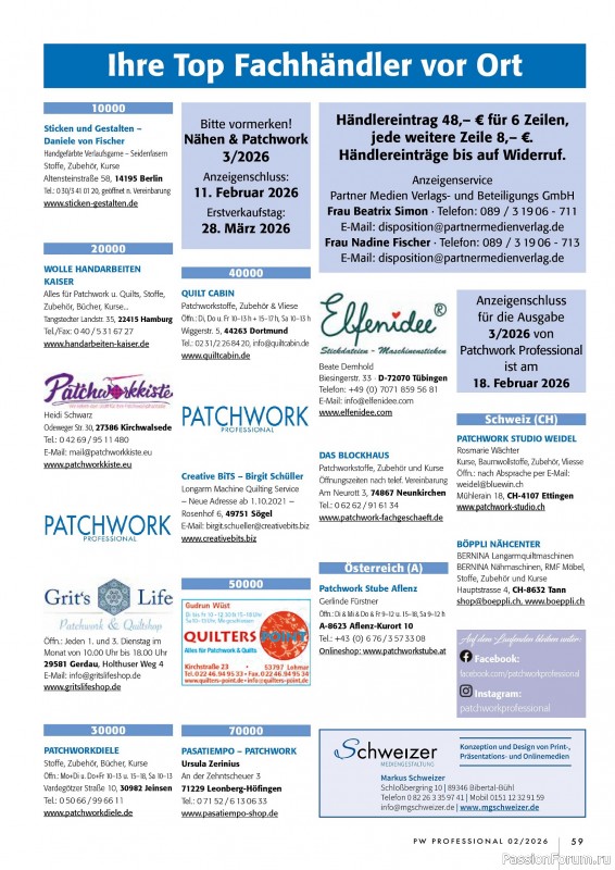 Коллекция проектов для рукодельниц в журнале &laquo;Patchwork Professional №2 2025&raquo;