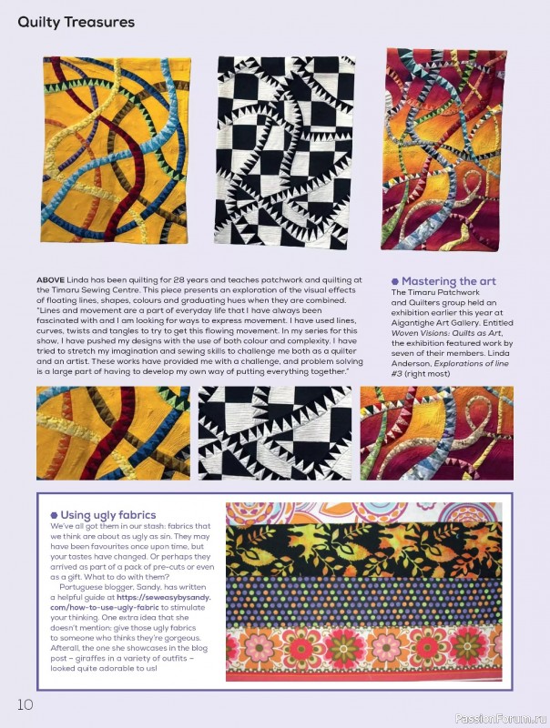 Коллекция проектов для рукодельниц в журнале «Quilters Companion №133 2025»