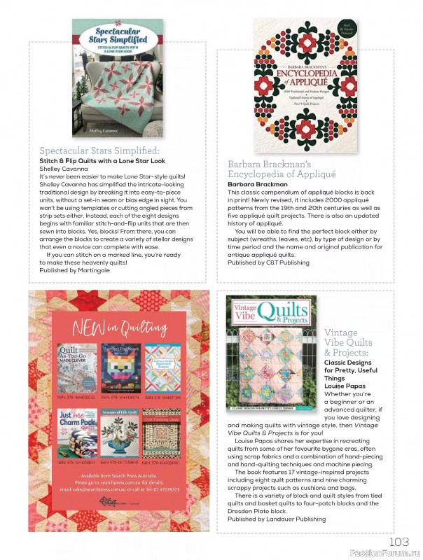 Коллекция проектов для рукодельниц в журнале «Quilters Companion №134 2025»