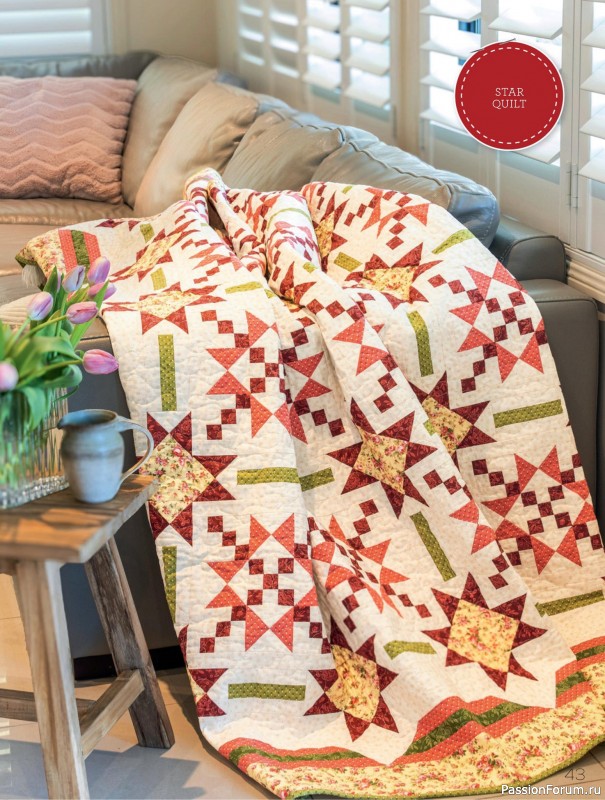 Коллекция проектов для рукодельниц в журнале «Quilters Companion №135 2025»