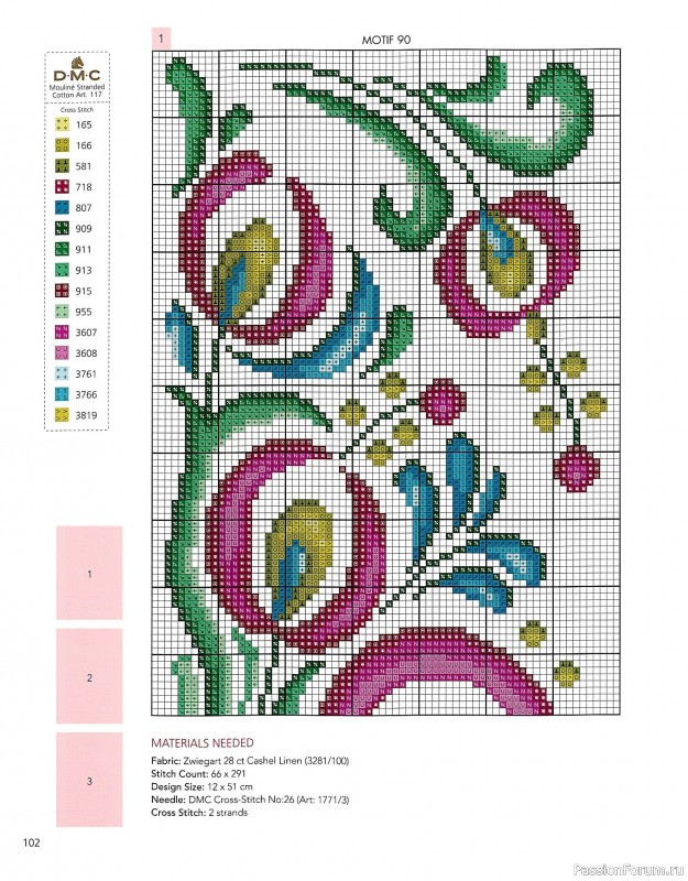 Коллекция вышивки в книге &laquo;Floral Folk Art in Cross Stitch&raquo;