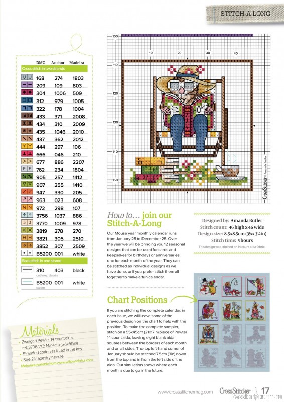 Коллекция вышивки в журнале «CrossStitcher №424 2025»