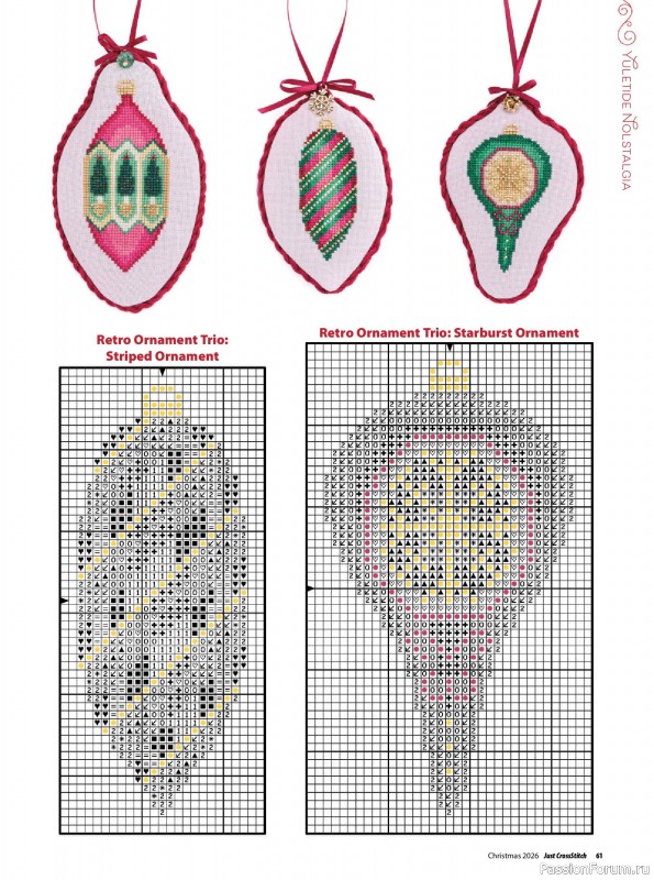 Коллекция вышивки в журнале «Just CrossStitch - Christmas 2026»