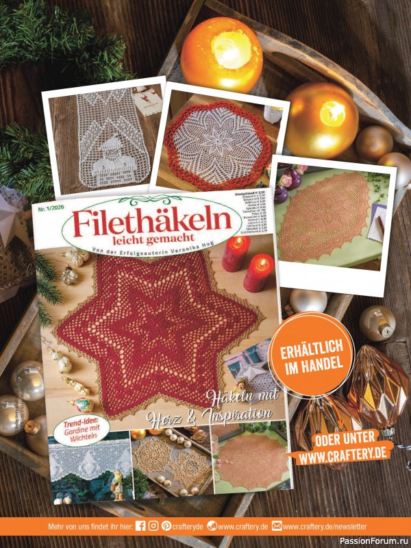 Коллекция проектов для рукодельниц в журнале «Anna Germany №1 2026»