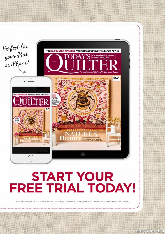 Коллекция проектов для рукодельниц в журнале «Todays Quilter №130 2025»