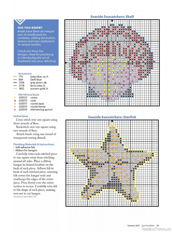Коллекция вышивки в журнале «Just CrossStitch - Summer 2025»