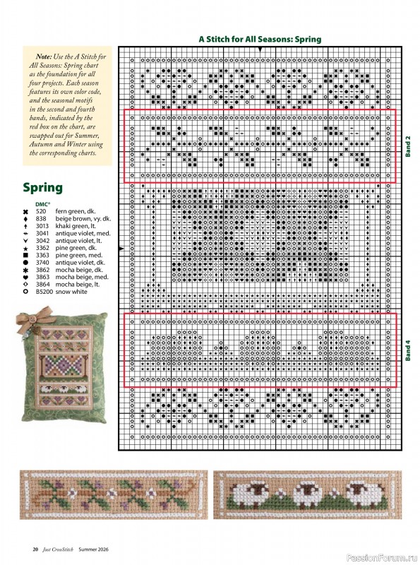 Коллекция вышивки в журнале &laquo;Just CrossStitch - Summer 2026&raquo;