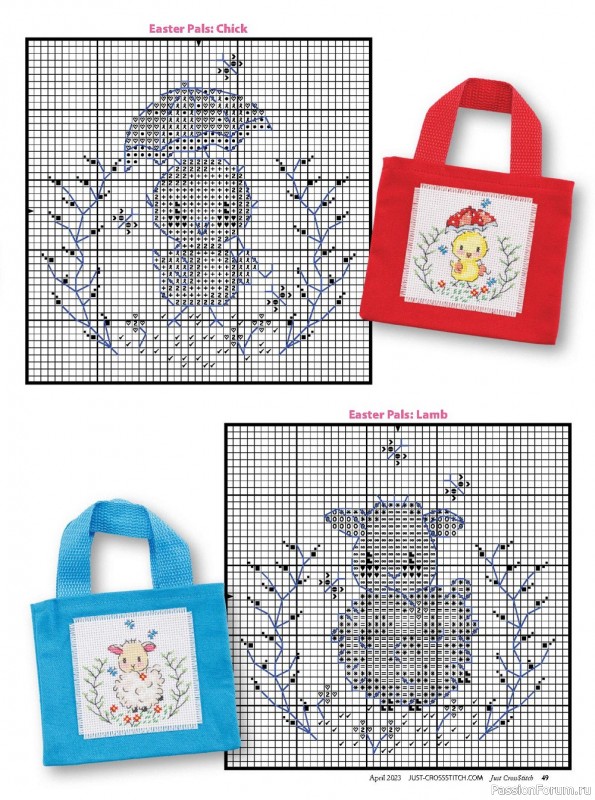 Коллекция вышивки в журнале «Just CrossStitch Vol.41 №2 2023»