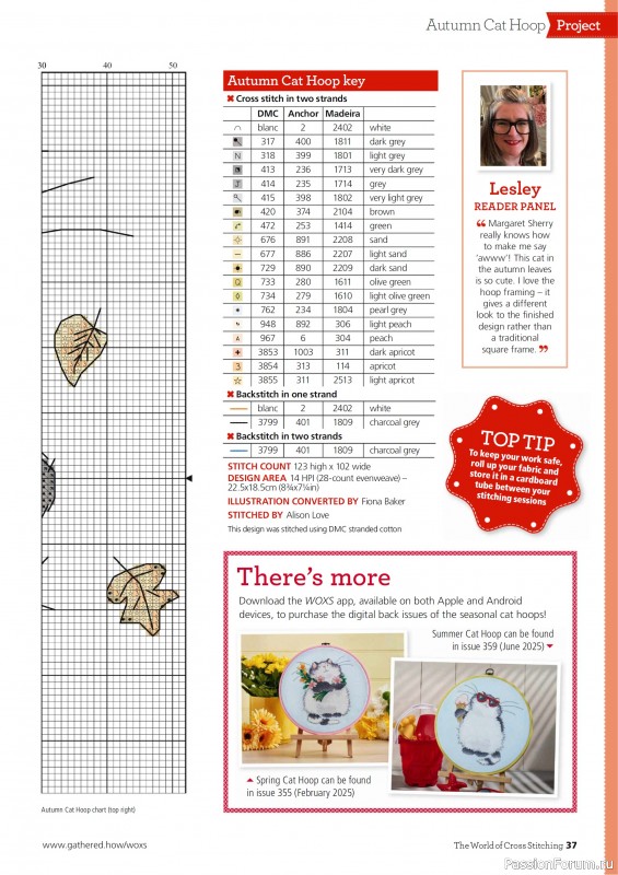 Коллекция вышивки в журнале «The World of Cross Stitching №363 2025»