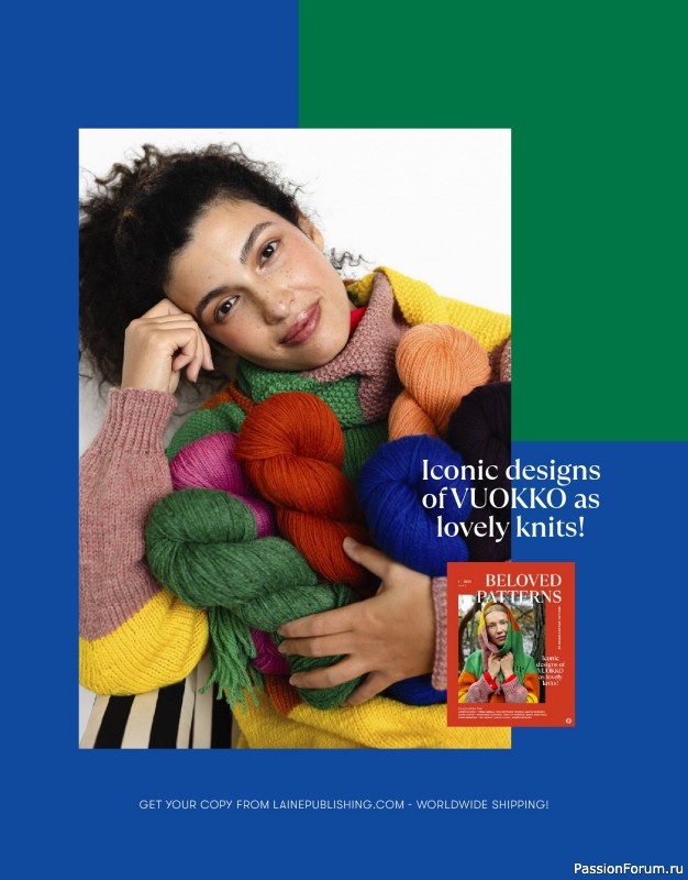 Вязаные модели в журнале «Laine Magazine №24 2025 Spring»