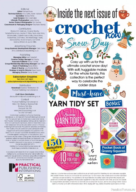 Вязаные проекты крючком в журнале «Crochet Now №127 2025»