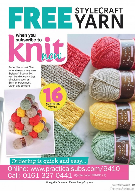 Вязаные проекты в журнале «Knit Now №171 2024»