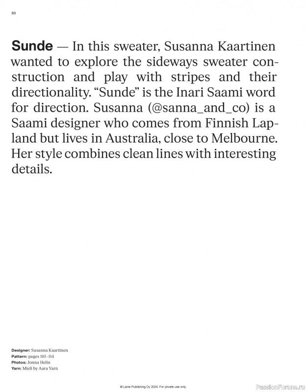 Вязаные проекты в журнале &laquo;Laine Nordic Knits 2024&raquo;