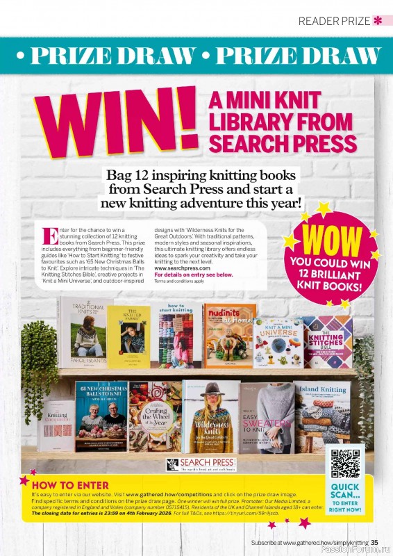 Вязаные проекты в журнале &laquo;Simply Knitting №272 2025&raquo;