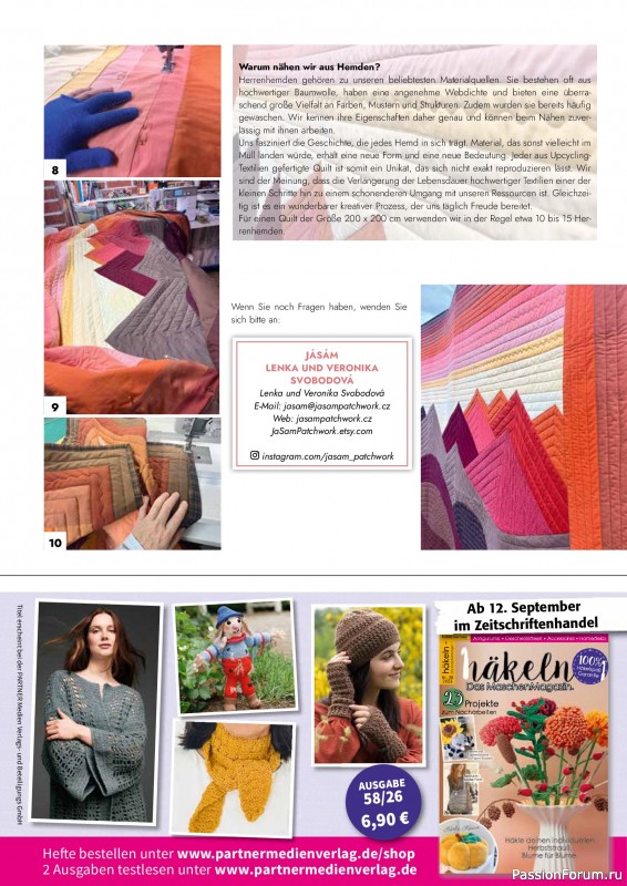 Коллекция проектов для рукодельниц в журнале &laquo;Patchwork Magazin №6 2026&raquo;