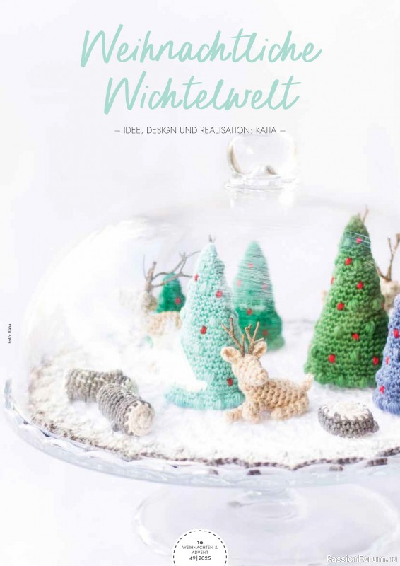 Коллекция проектов для рукодельниц в журнале «Weihnachten & Advent - selber machen №49 2025»