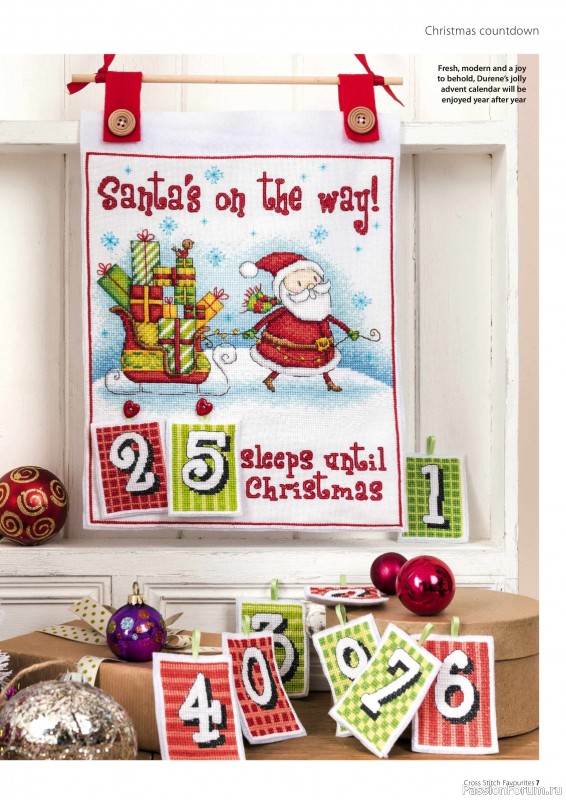 Коллекция вышивки в журнале «Cross Stitch Favourites Christmas 2023