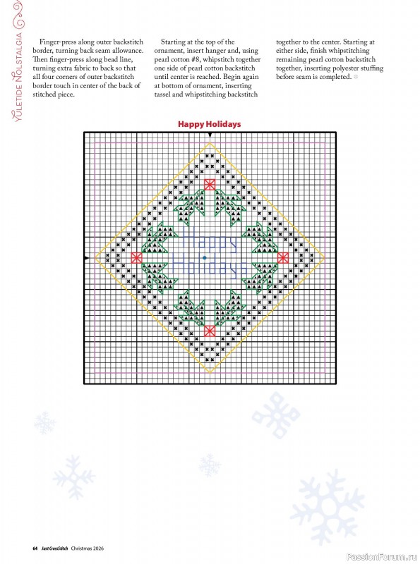 Коллекция вышивки в журнале «Just CrossStitch - Christmas 2026»