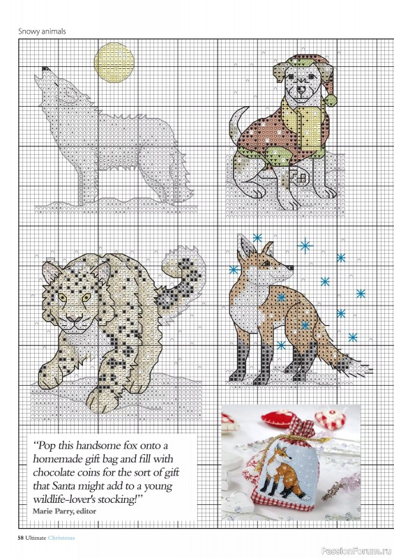 Коллекция вышивки в журнале «Ultimate Crossstitch Christmas №7 2025»