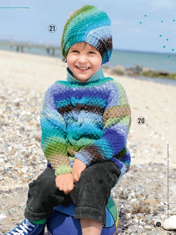 Вязаные модели для детей в журнале «Kinder Maschenmode №4 2025»
