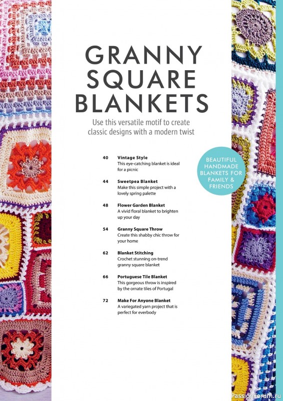 Вязаные проекты крючком в журнале «Create Your Own Crochet Blankets - 2023»