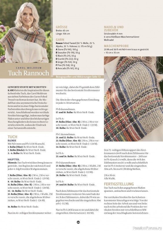 Вязаные проекты спицами в журнале &laquo;The Knitter №80 2026 Germany&raquo;