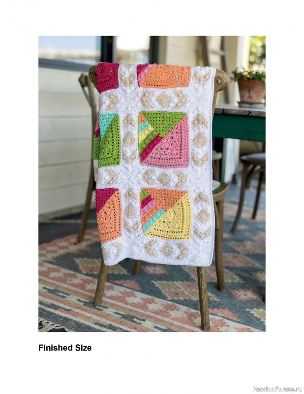 Вязаные проекты в книге «Crochet Modular Blankets»