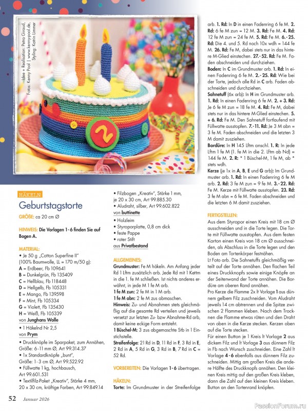 Коллекция проектов для рукодельниц в журнале «Anna Germany №1 2026»