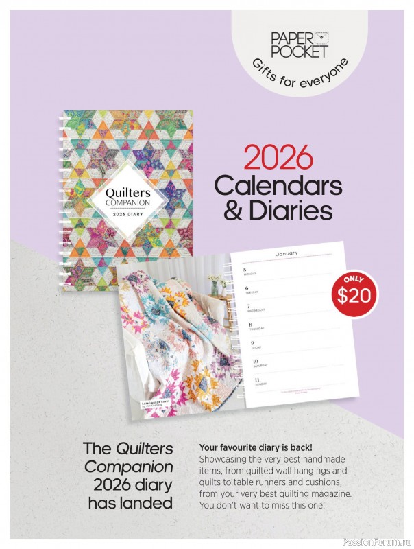 Коллекция проектов для рукодельниц в журнале «Great Australian Quilts №16 2025»