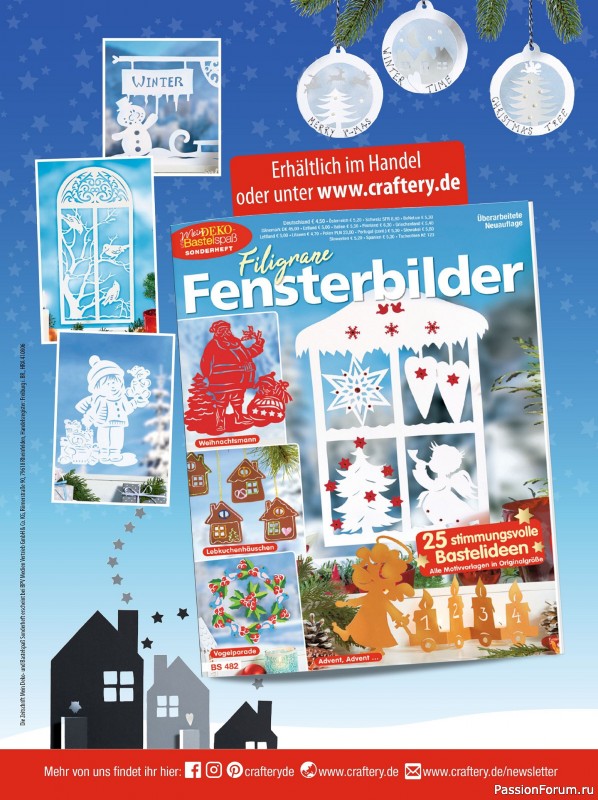 Коллекция проектов для рукодельниц в журнале «Mein Deko und Bastelspass №60 2025»